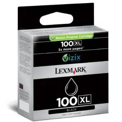 Tusz Oryginalny Lexmark 100XL BK (014N1068E) (Czarny)